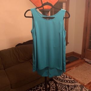 Mossimo Teal Unique split back shell